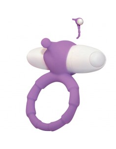 Silicone vibrating cock ring