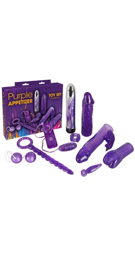 Purple Appetizer 9-piece set