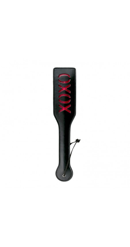 Black Leather Paddle - XOXO Black Leather Paddle - XOXO