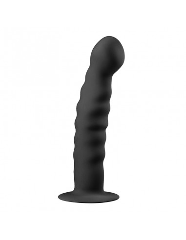 Silicone Suction Cup Dildo - Sort