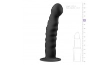 Silicone Suction Cup Dildo - Sort