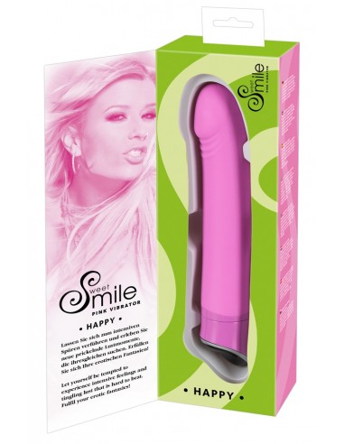 Smile Happy Dildo Vibrator - Pink