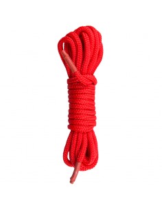Rødt Bondage Reb - 5 Meter 2