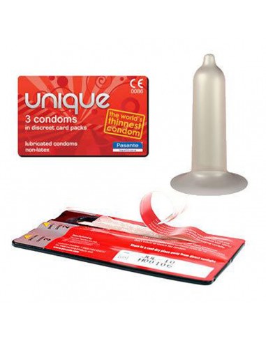 Pasante Unique Latexfree Kondomer - 3 Stk