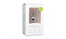 Metal Butt Plug - Med Lyserød Diamant