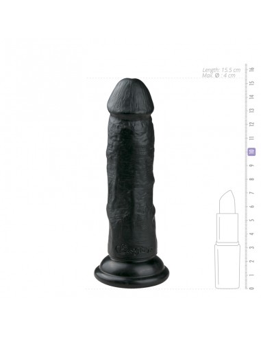 Realistic Dildo Flesh - Black - 15,5 Cm
