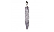 Fox Tail Plug - Sølv - Large