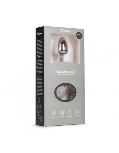 Fox Tail Plug - Sølv - Large
