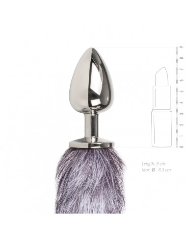 Fox Tail Plug - Sølv - Large
