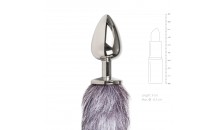 Fox Tail Plug - Sølv - Large