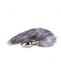 Fox Tail Plug - Sølv - Large