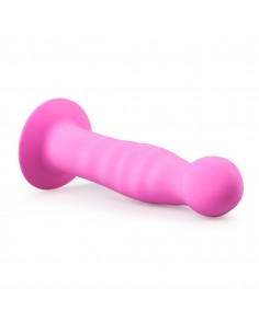 Silicone Suction Cup Dildo - Pink 2