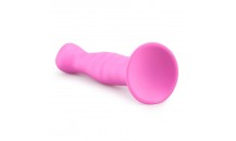 Silicone Suction Cup Dildo - Pink