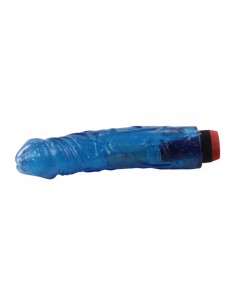 Big Jelly Vibrator - Blå Med Glimmer 2