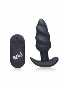 Bang! Swirl Vibrerende Anal Plug Med Fjernbetjening 2