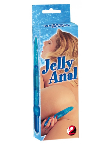 Jelly Anal - Dildo Med Vibrator - Blå