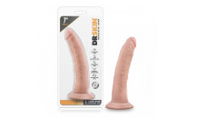 Dr. Skin - Realistisk Dildo Med Sugekop  7'' - Vanilla