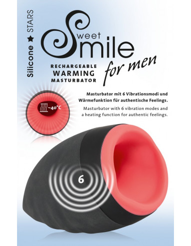 Sweet Smile - Masturbator Med Varme og Vibrationer