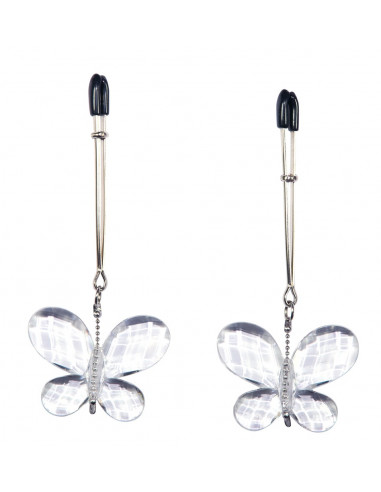 Sommerfugle Brystvorte Klemmer - Sølv