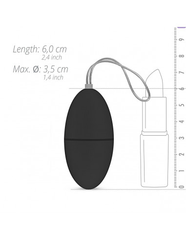 Easytoys - Remote Control Vibrating Egg - Black