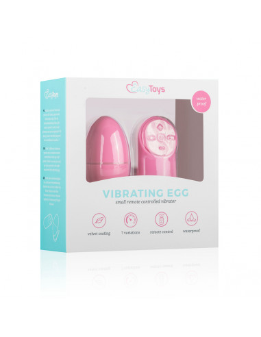 Easytoys - Remote Control Vibrating Egg - Pink