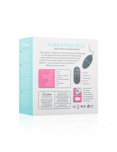 Easytoys - Remote Control Vibrating Egg - Pink