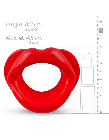 Blow Me A Kiss Mouth Gag - Rød