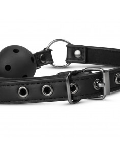 Open Ball Gag With Nipple Clamps 2