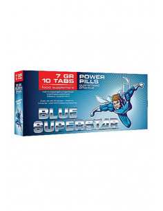 Pharmquests - Blue Superstar Piller - 10 Stk