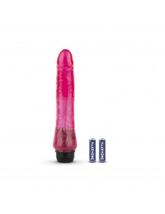 Jelly Passion - Realistic Vibrator - Pink 2