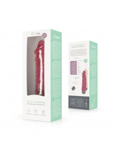 Jelly Supreme - Realistic Vibrator - Pink/Glitter 2