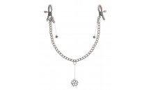 FETISH - Krystal Nippel Kæde - Sølv
