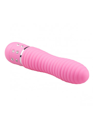 Love Diamond - Vibrator Med Riller - Pink