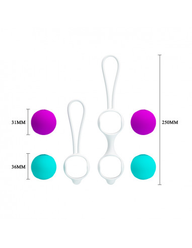 Pretty Love - Ogasmic Balls Set - Lilla/Blå