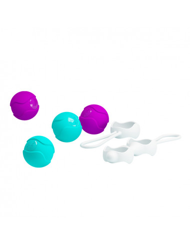 Pretty Love - Ogasmic Balls Set - Lilla/Blå