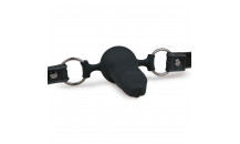 Easytoys - Gag Ball Med Silikone Penis - Sort