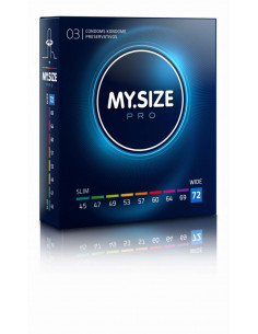MY.SIZE kondomer - 72mm  -...
