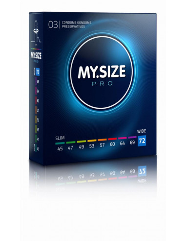 MY.SIZE kondomer - 72mm  -  3 STK