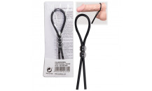 4-vejs justerbar penis og testikel snor - Sort