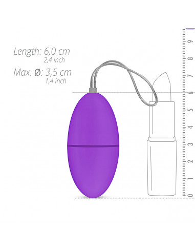Easytoys - Remote Control Vibrating Egg - Lilla