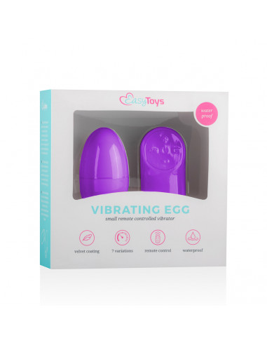 Easytoys - Remote Control Vibrating Egg - Lilla