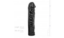 All Black - XXL Dildo -  33 Cm - Sort