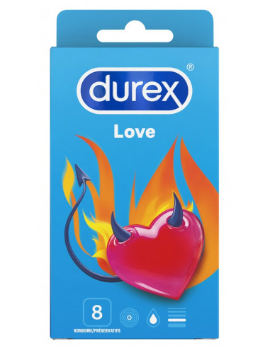 DUREX - Love - Latex Kondomer - 8 Stk