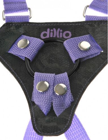 DILLIO - Strap-on Suspender Harness - 7" - Lilla
