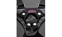 DILLIO - Strap-on Suspender Harness - 6" - Sort/Pink