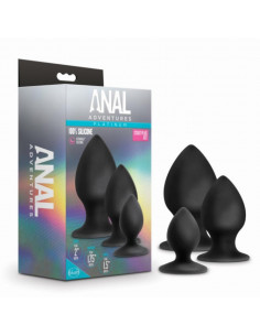 Anal Adventures Platinum - Butt Plug Sæt - 3 Stk