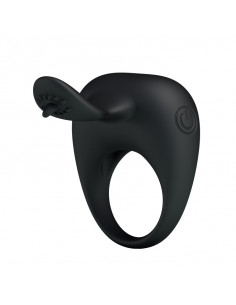 Pretty Love - Stimulating Tongue - Penis Ring - Sort
