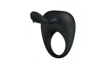 Pretty Love - Stimulating Tongue - Penis Ring - Sort