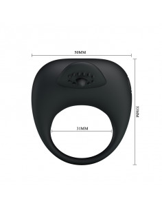 Pretty Love - Stimulating Tongue - Penis Ring - Sort 2