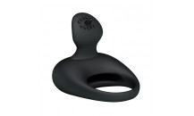 Pretty Love - Stimulating Tongue - Penis Ring - Sort